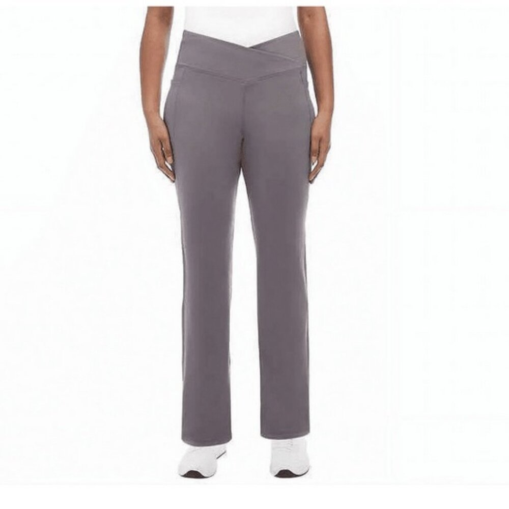 Jockey Ladies' Cross Waist Yoga Pant Dark Gray NWT